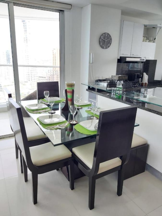 Palmetto Eliptic Luxury Beachfront Apartment Bocagrande Cartagena Dış mekan fotoğraf
